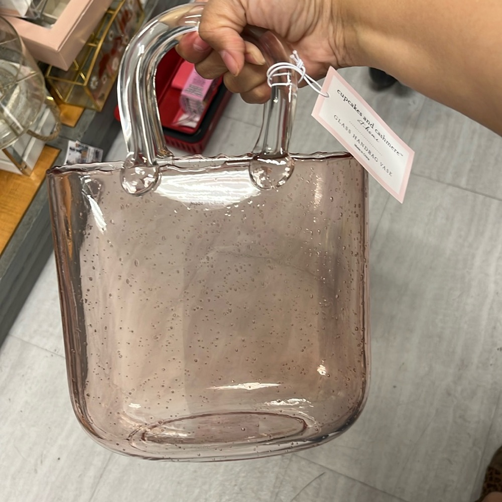 Glass Handbag Vase